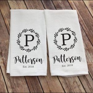Personalized hand towels